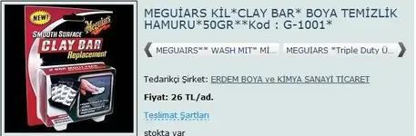 Meg. KİL CLAY BAR 50 GR.webp