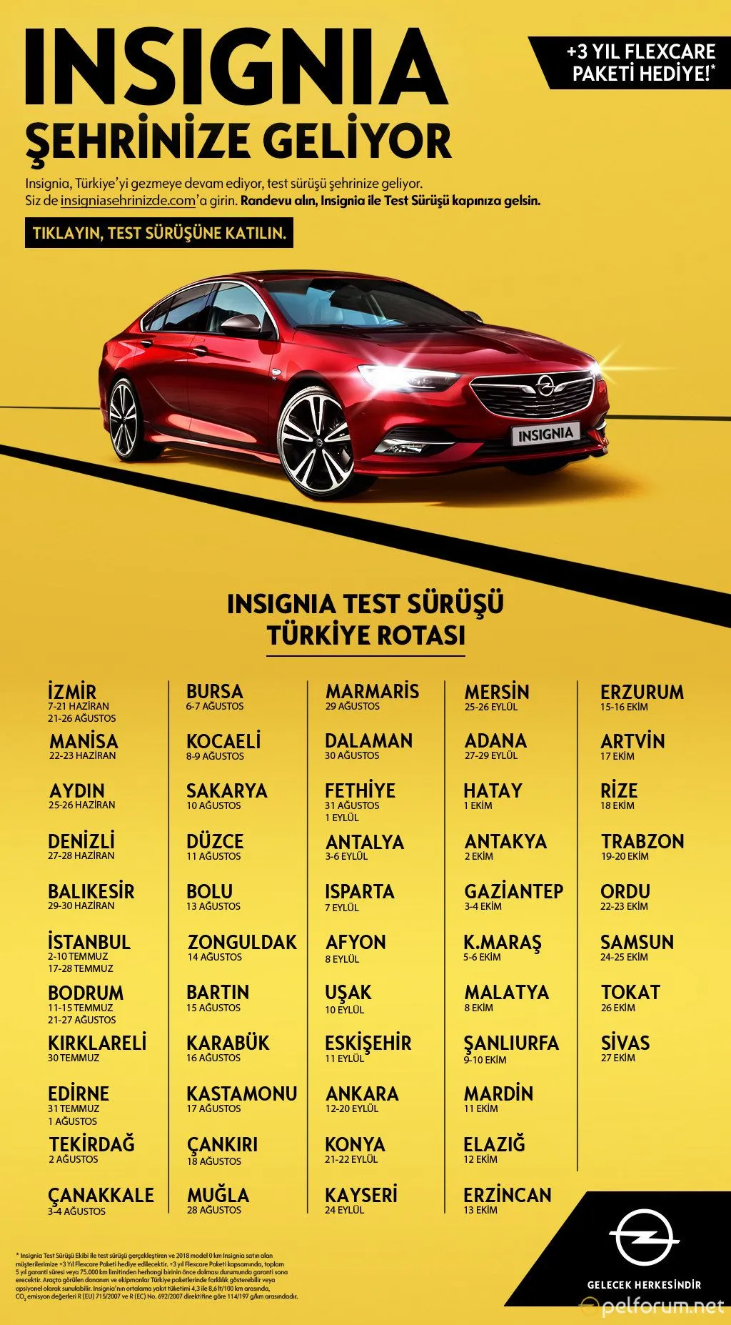 Opel İnsignia Şehrinize Geliyor